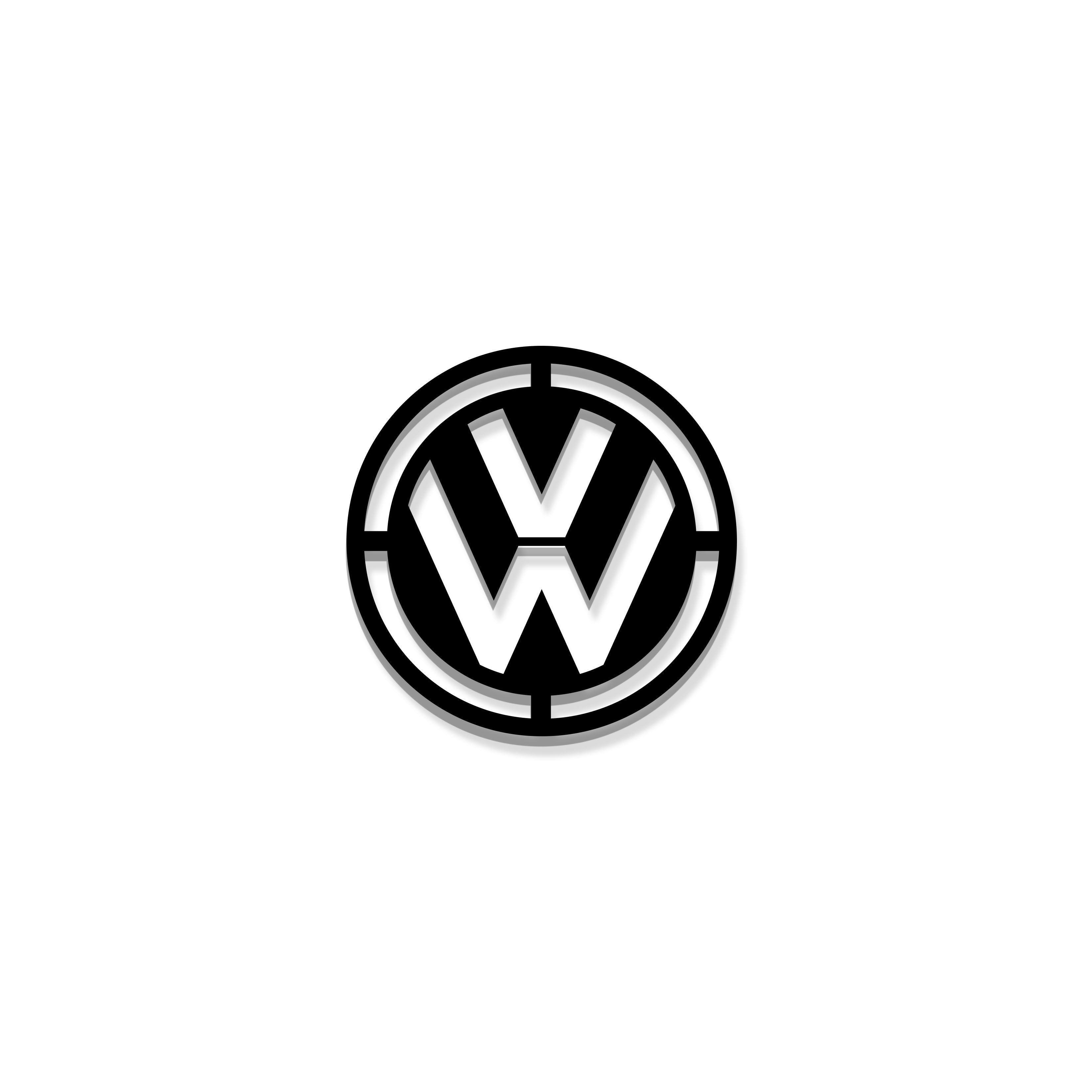 VOLKSWAGENCARAMBLEM WHITE
