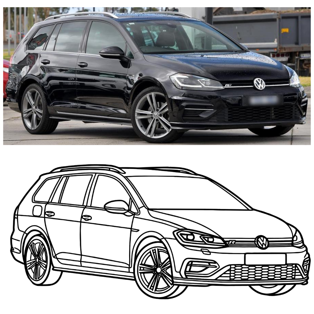 VW PASSAT - Tablou Contur Metalic