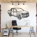 VW Amarok Pickup Perspectivă - Tablou Contur Metalic