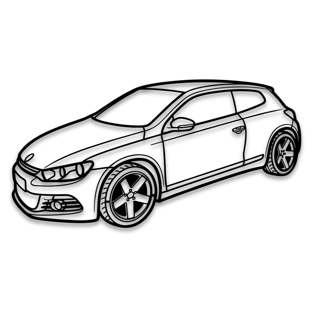 VW SCIROCCO Perspectiva - Tablou Contur Metalic