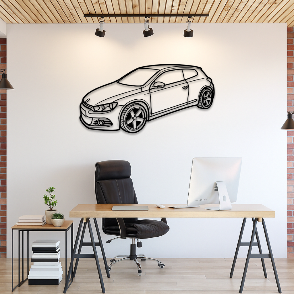 VW SCIROCCO Perspectiva - Tablou Contur Metalic