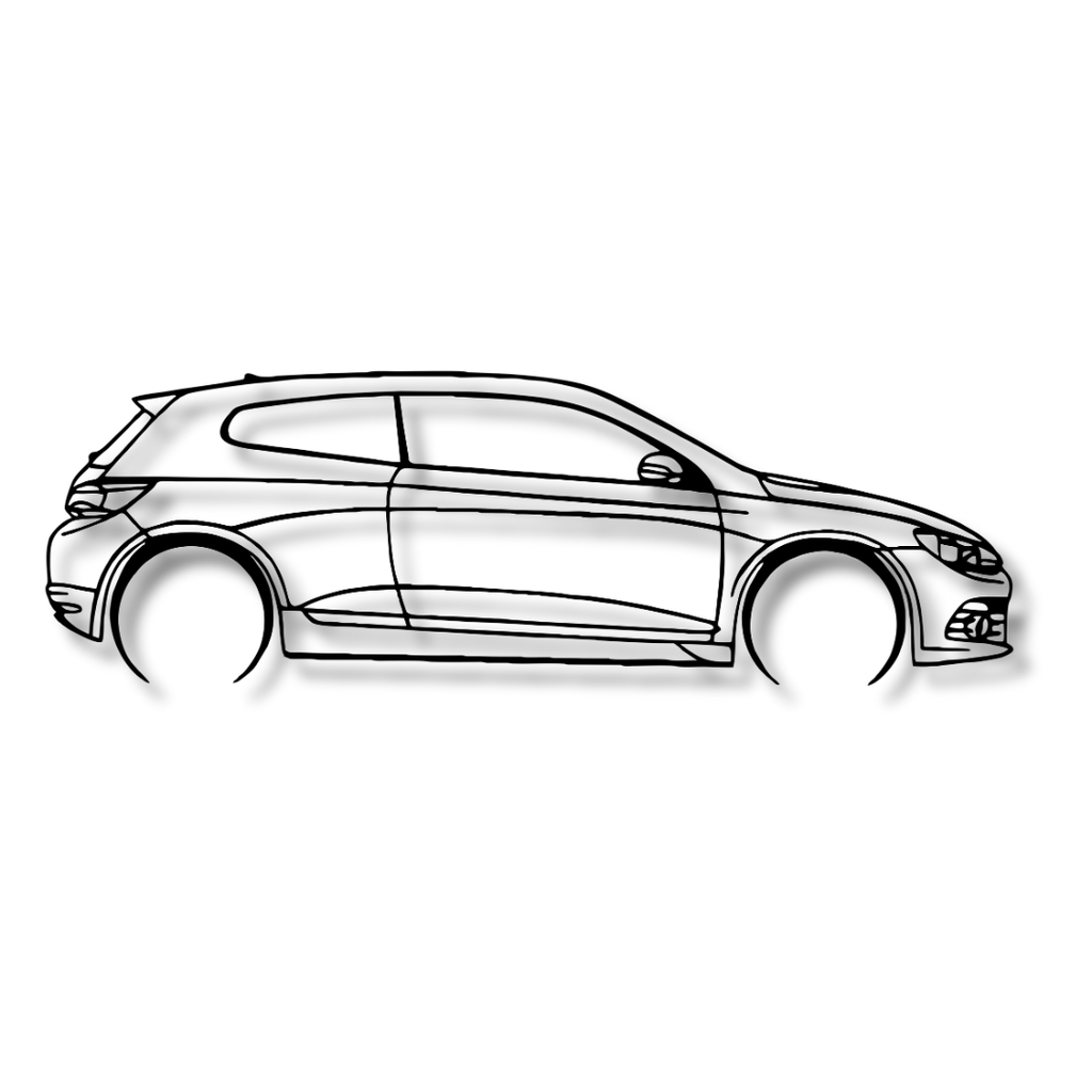 VW SCIROCCO LATERAL - Tablou Contur Metalic