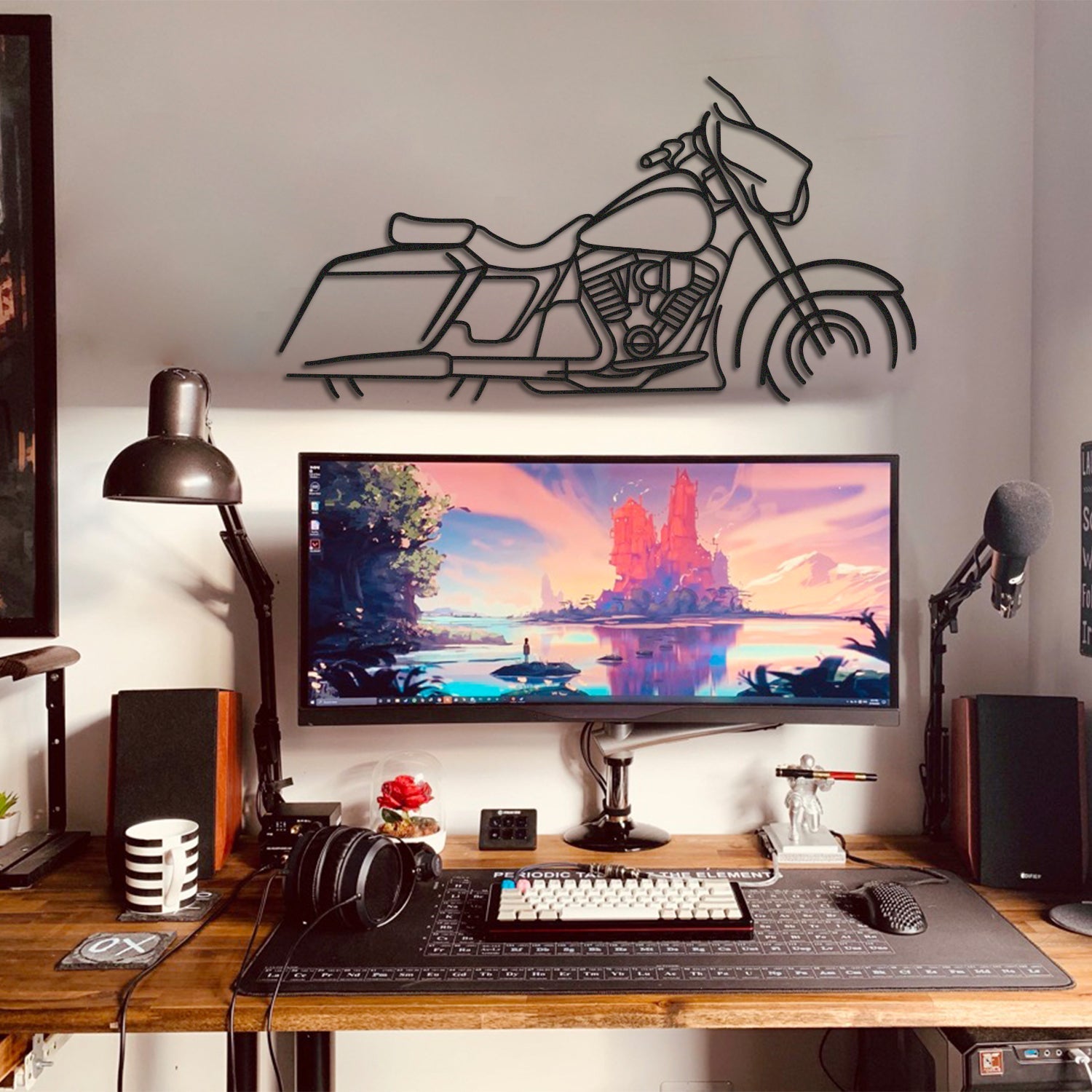 collector harley street glide metal decor