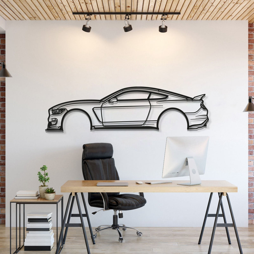 2017 Ford Mustang Shelby GT350 Metal Wall Art Silhouette Classic Muscle Car Decor