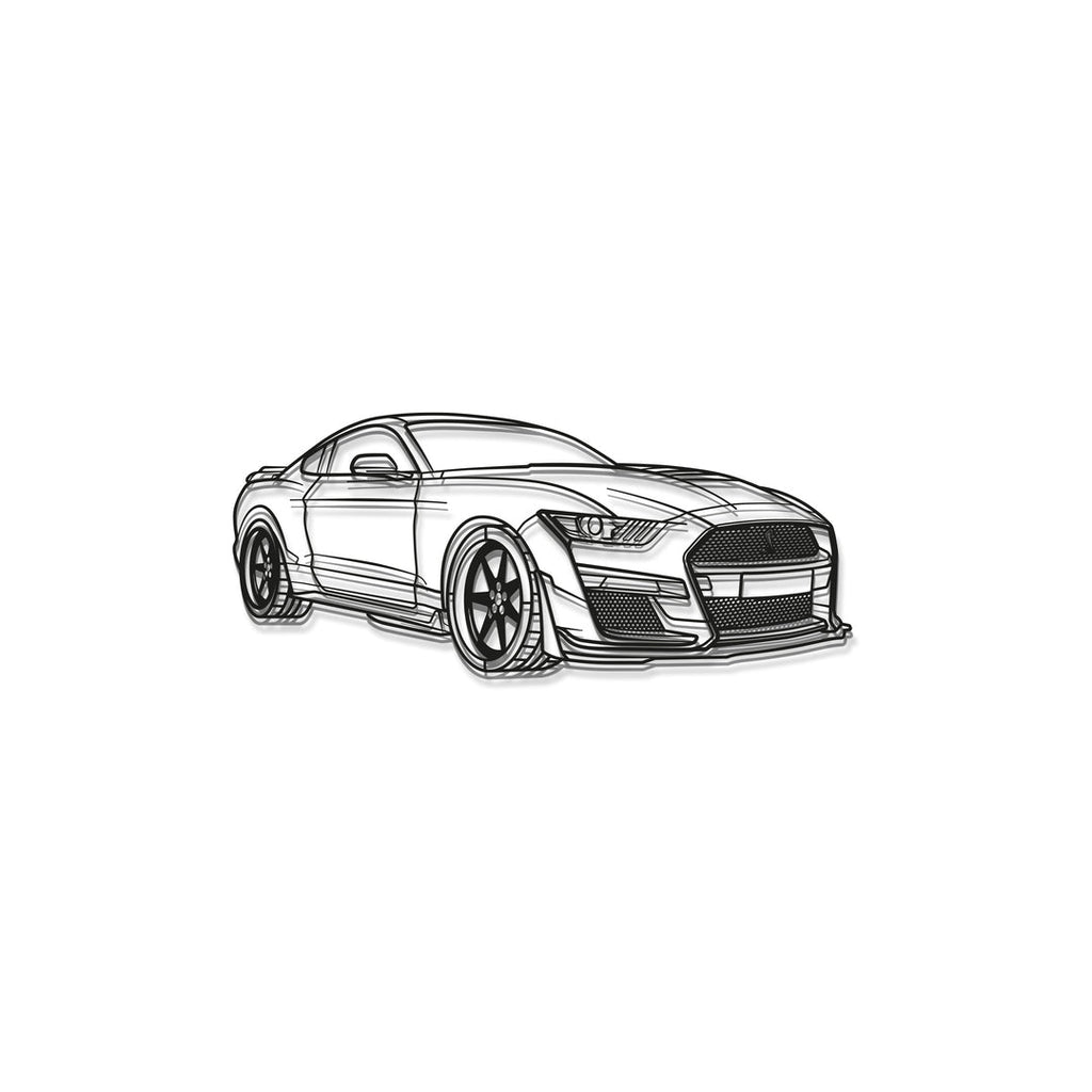 Industrial style Shelby GT500 metal wall decor minimalist design