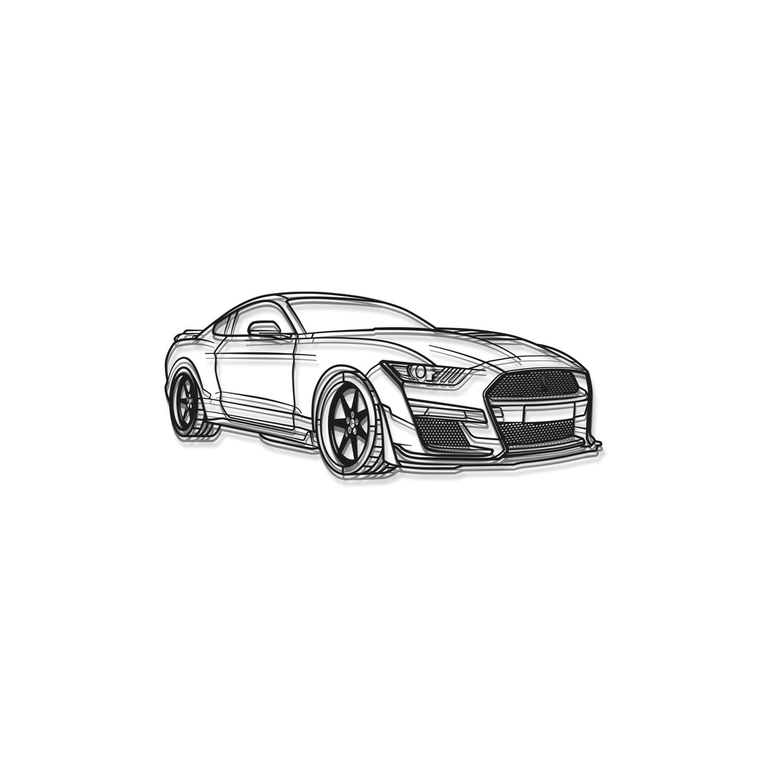 Industrial style Shelby GT500 metal wall decor minimalist design