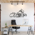harley davidson street glide metal wall art