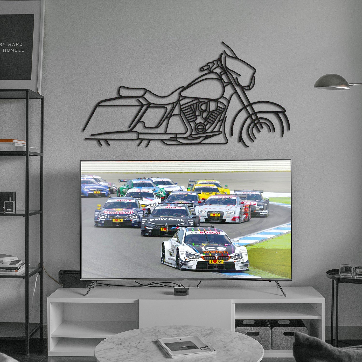 harley street glide front silhouette art