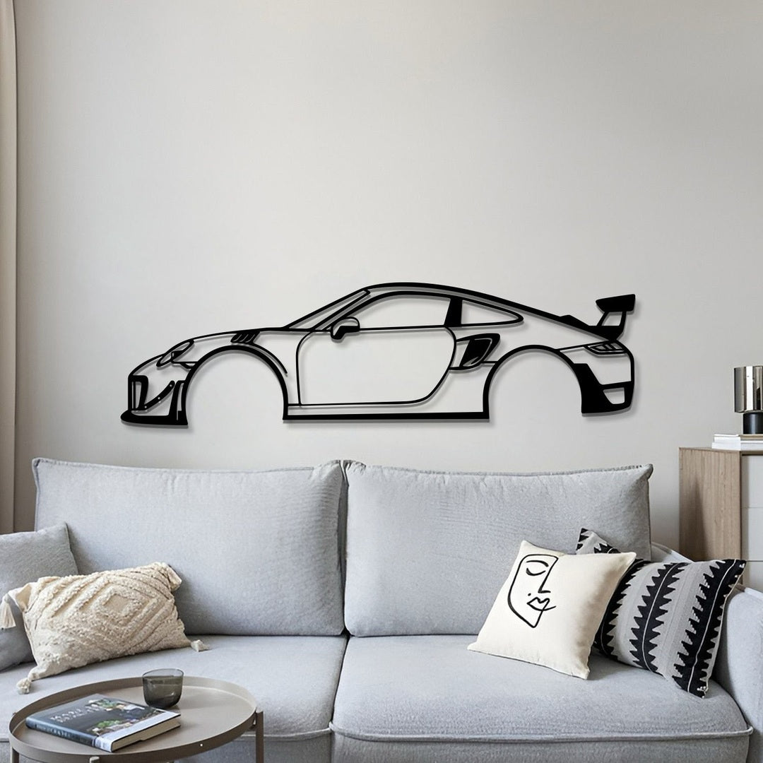 iconic 2018 porsche 911 gt2 rs metal decor