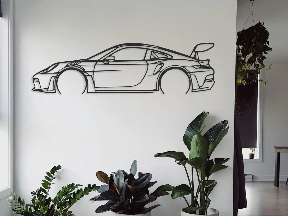 911 GT3 RS Model 992 - Tablou Contur Metalic