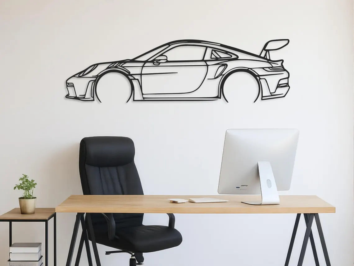 911 GT3 RS Model 992 - Tablou Contur Metalic