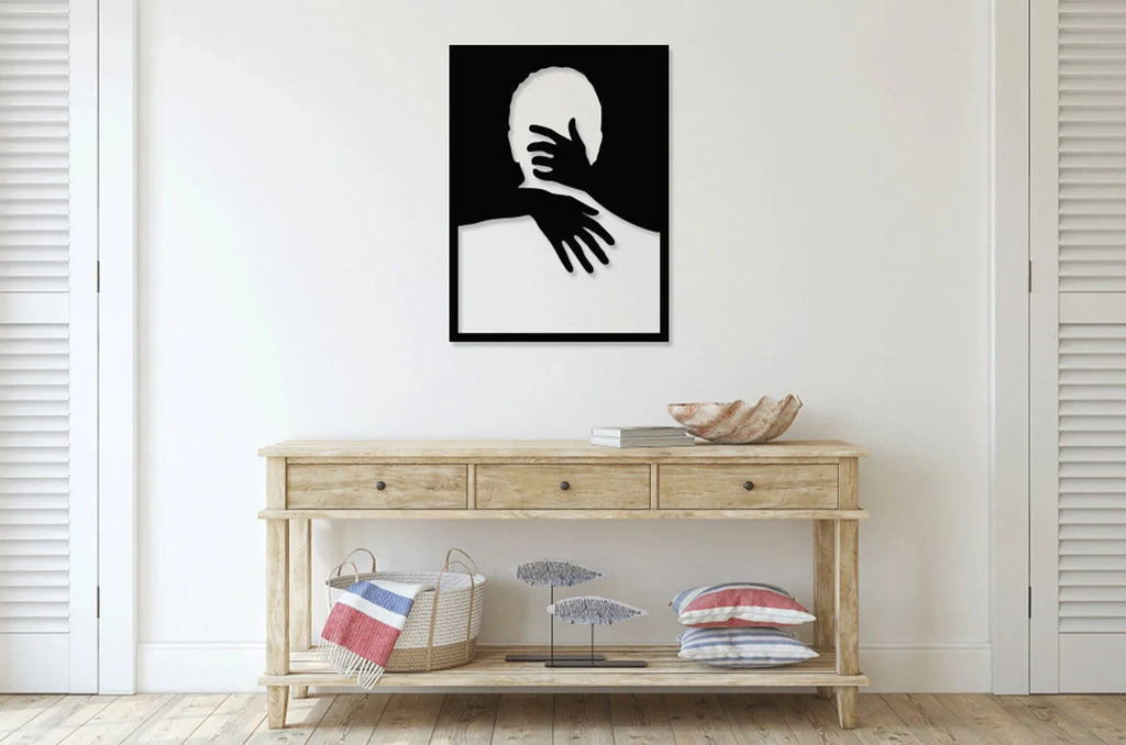 Imbratisare – Tablou Contur Metalic - FOLDART