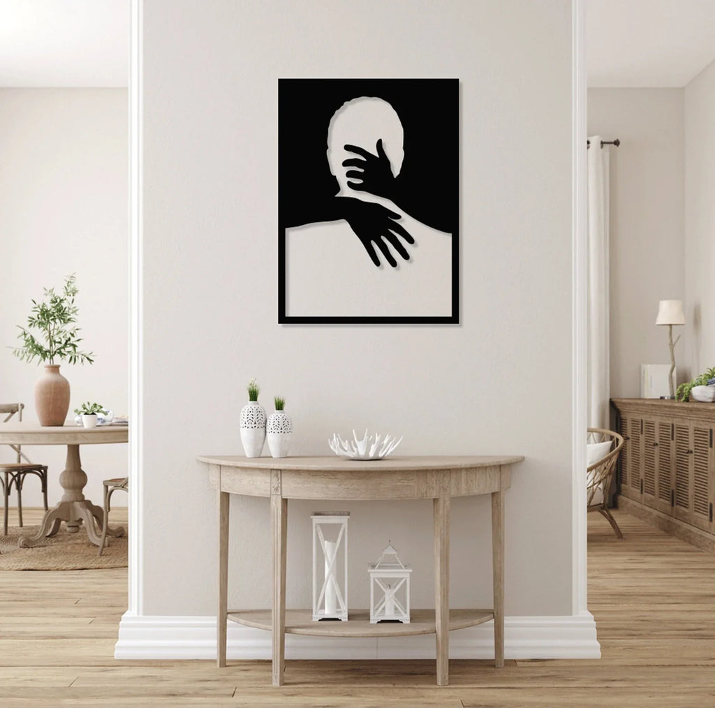 Imbratisare – Tablou Contur Metalic - FOLDART