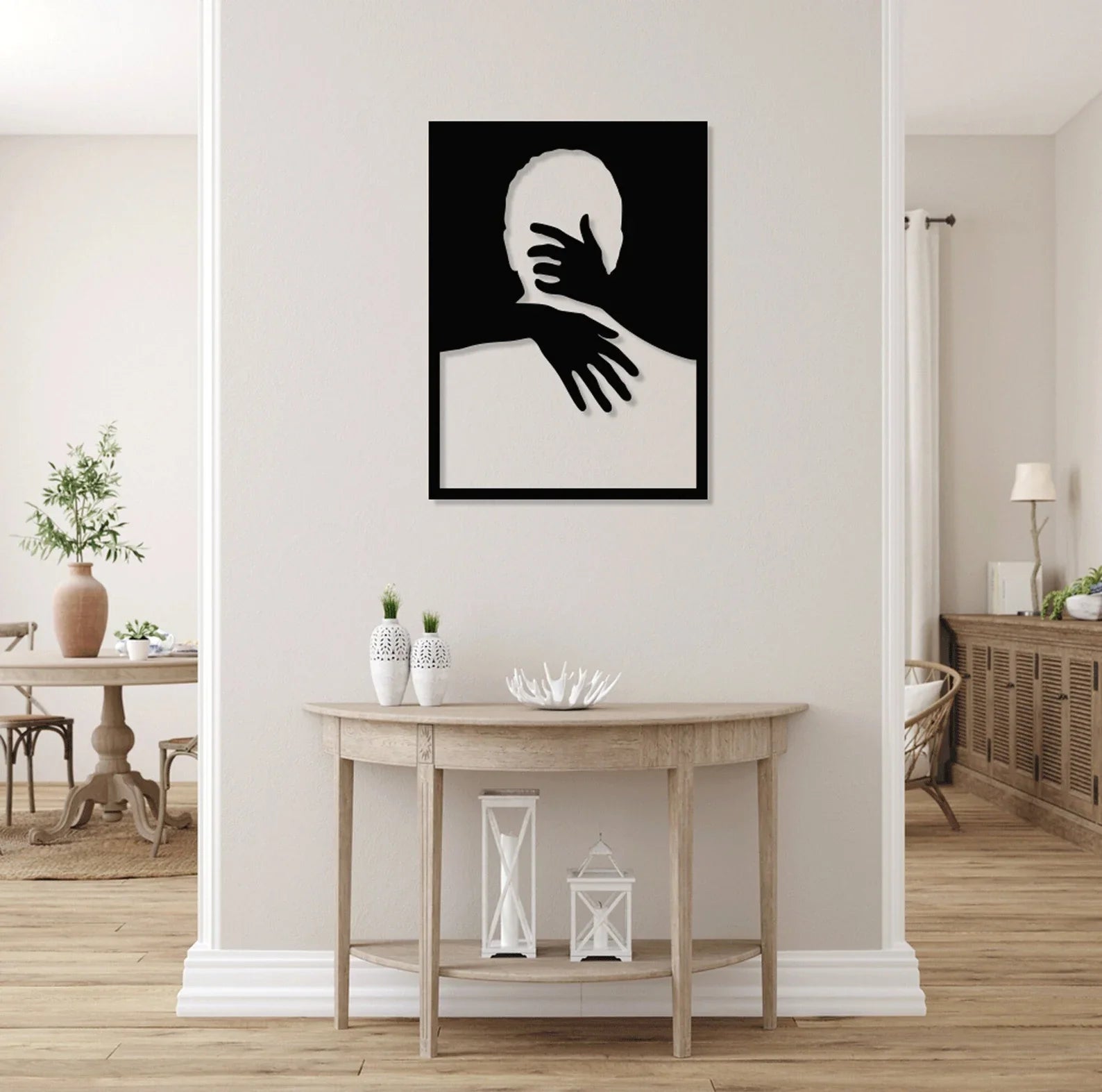 Imbratisare – Tablou Contur Metalic - FOLDART