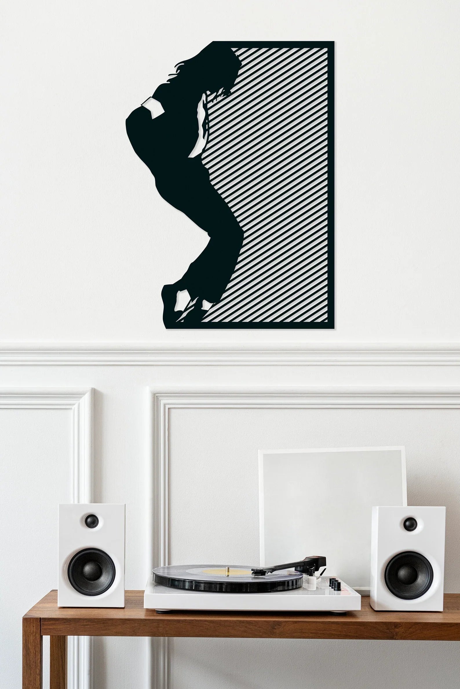 Silueta Stil Michael Jackson – Tablou Contur Metalic - FOLDART