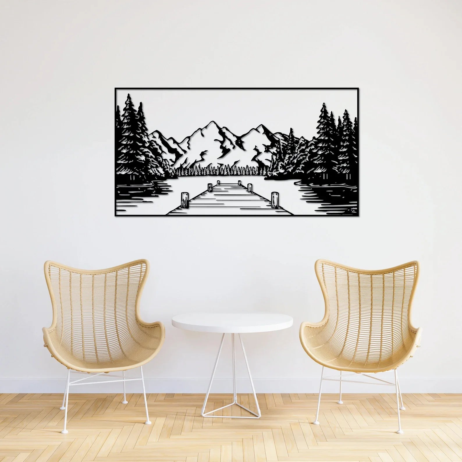 Ponton Montan – Tablou Contur Metalic - FOLDART