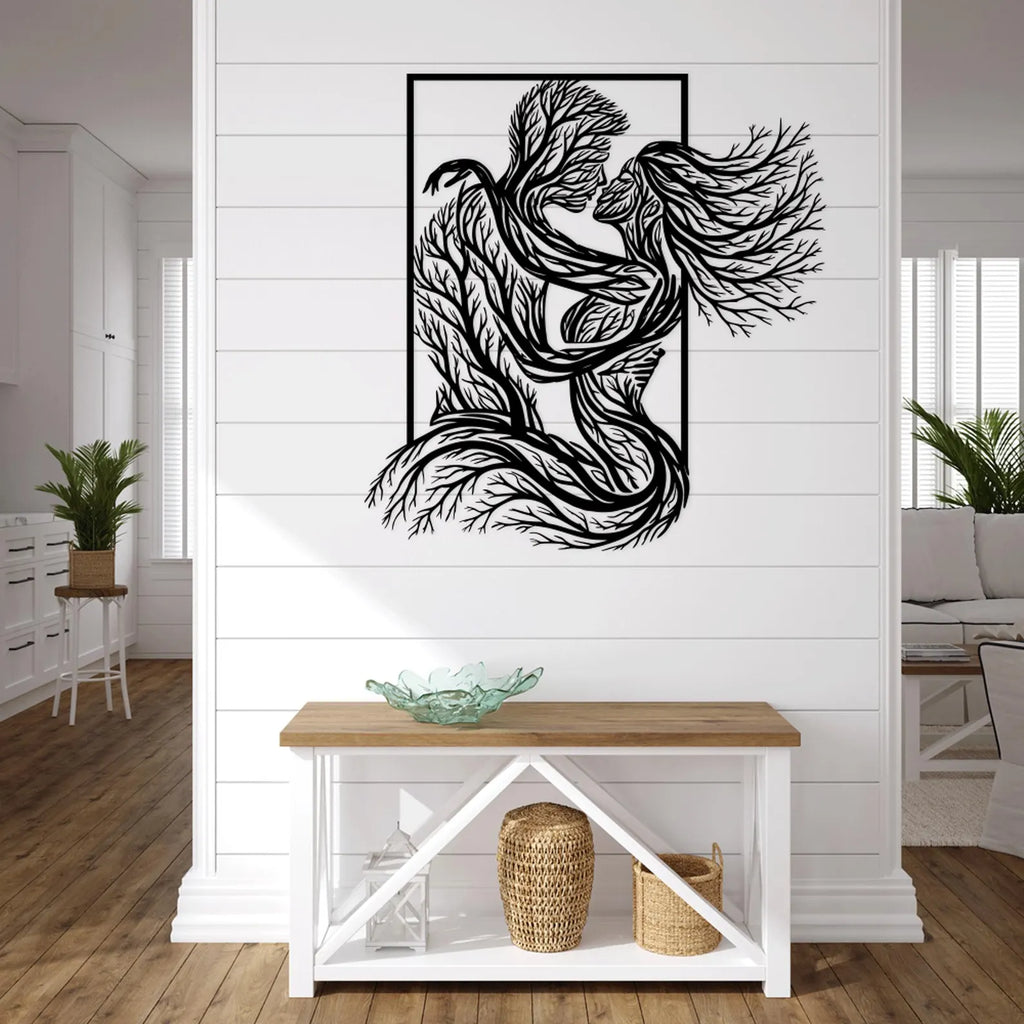 Siluete Cuplu – Tablou Contur Metalic - FOLDART