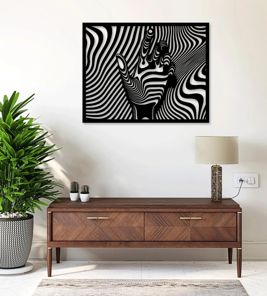 Mana Abstract – Tablou Contur Metalic - FOLDART