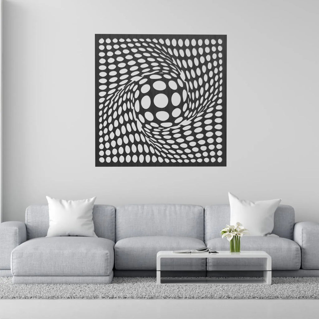 Cercuri Vortex – Tablou Contur Metalic - FOLDART