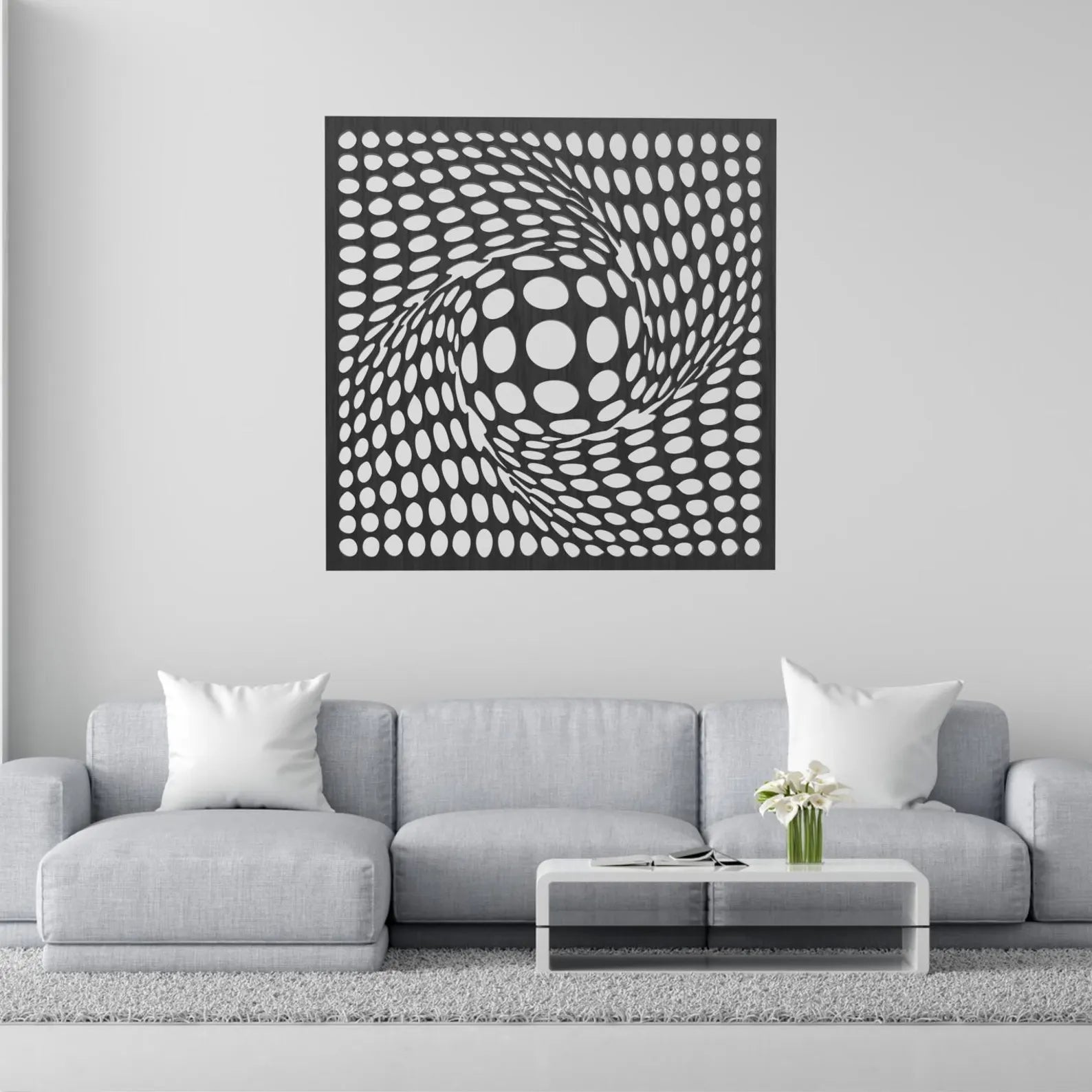 Cercuri Vortex – Tablou Contur Metalic - FOLDART