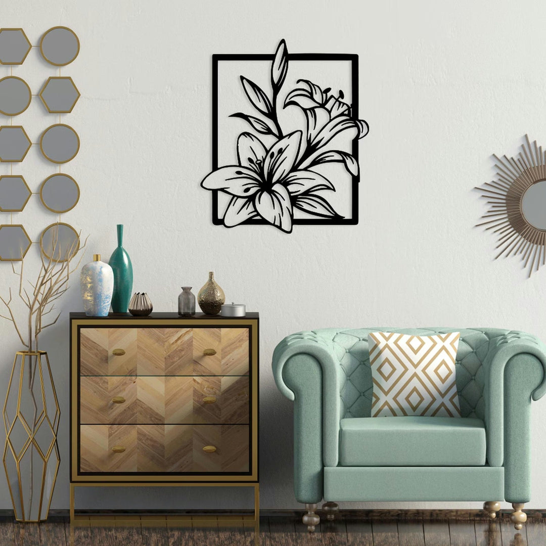 Flori in Rama – Tablou Contur Metalic - FOLDART