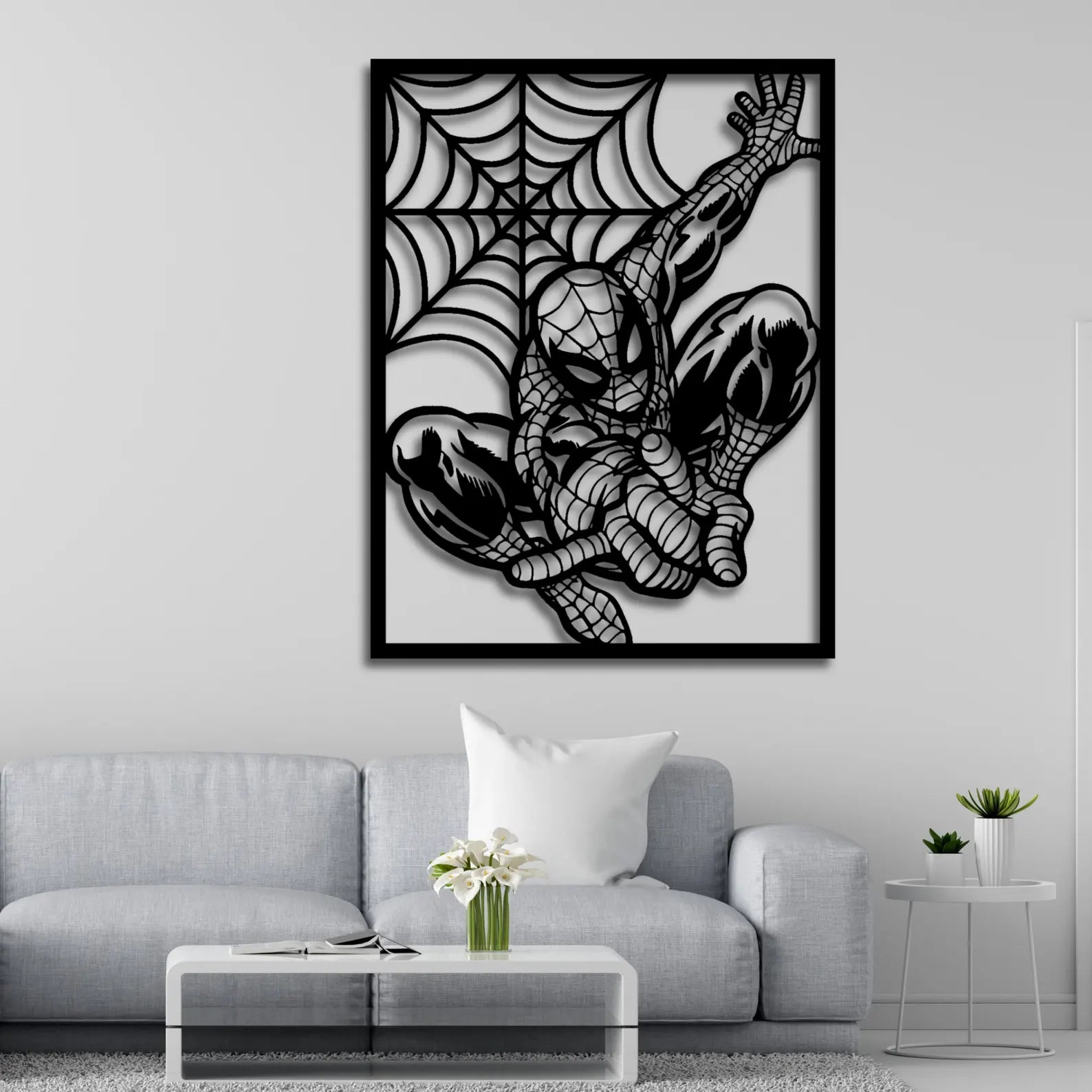 Omul Paianjen – Tablou Contur Metalic - FOLDART