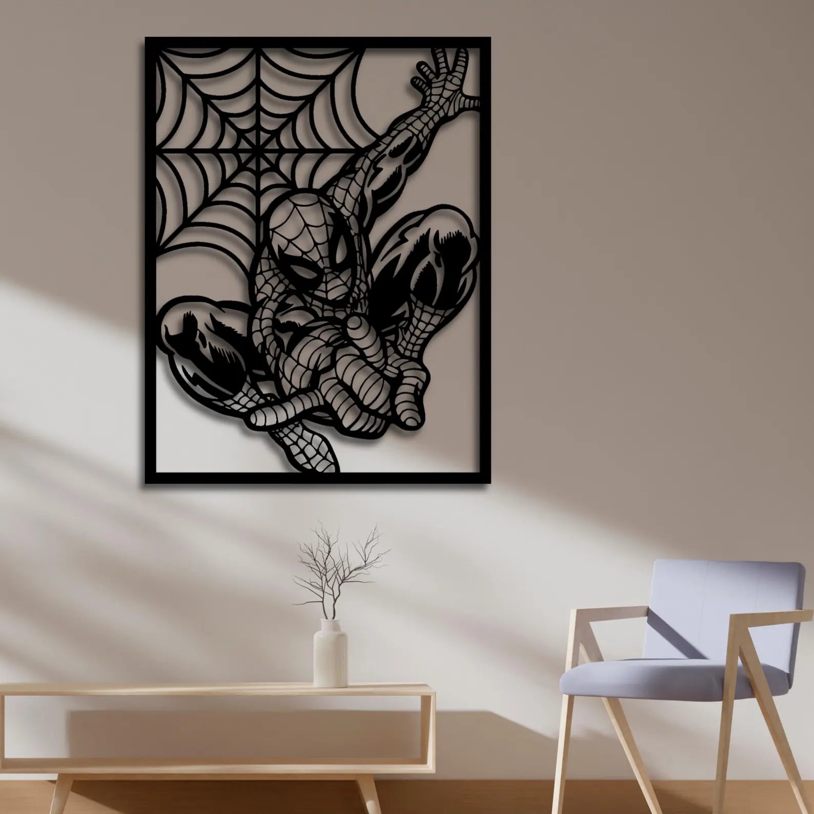 Omul Paianjen – Tablou Contur Metalic - FOLDART