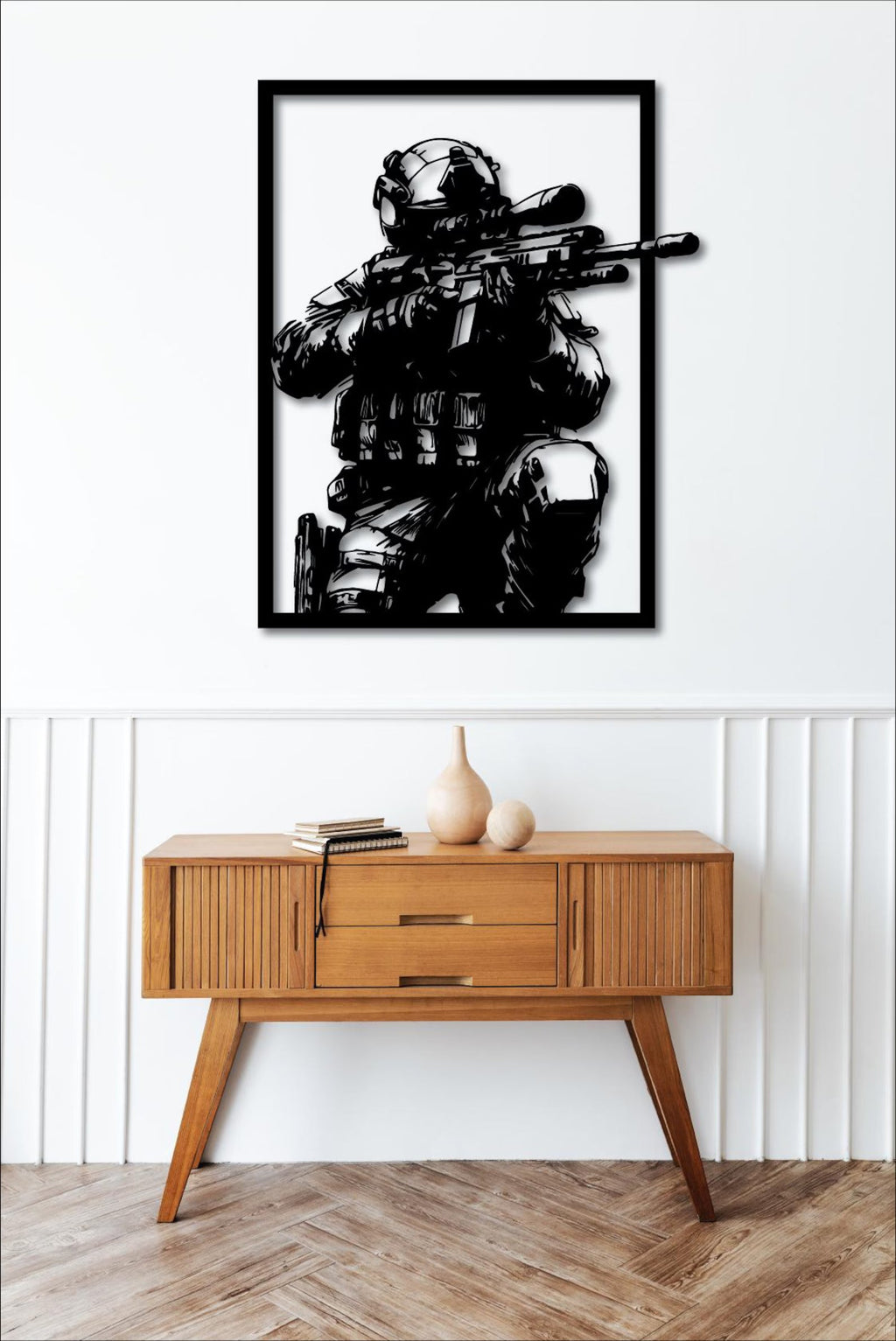 Soldat – Tablou Contur Metalic - FOLDART