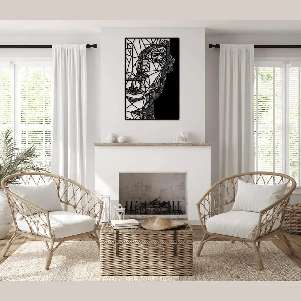 Chip Geometric – Tablou Contur Metalic - FOLDART