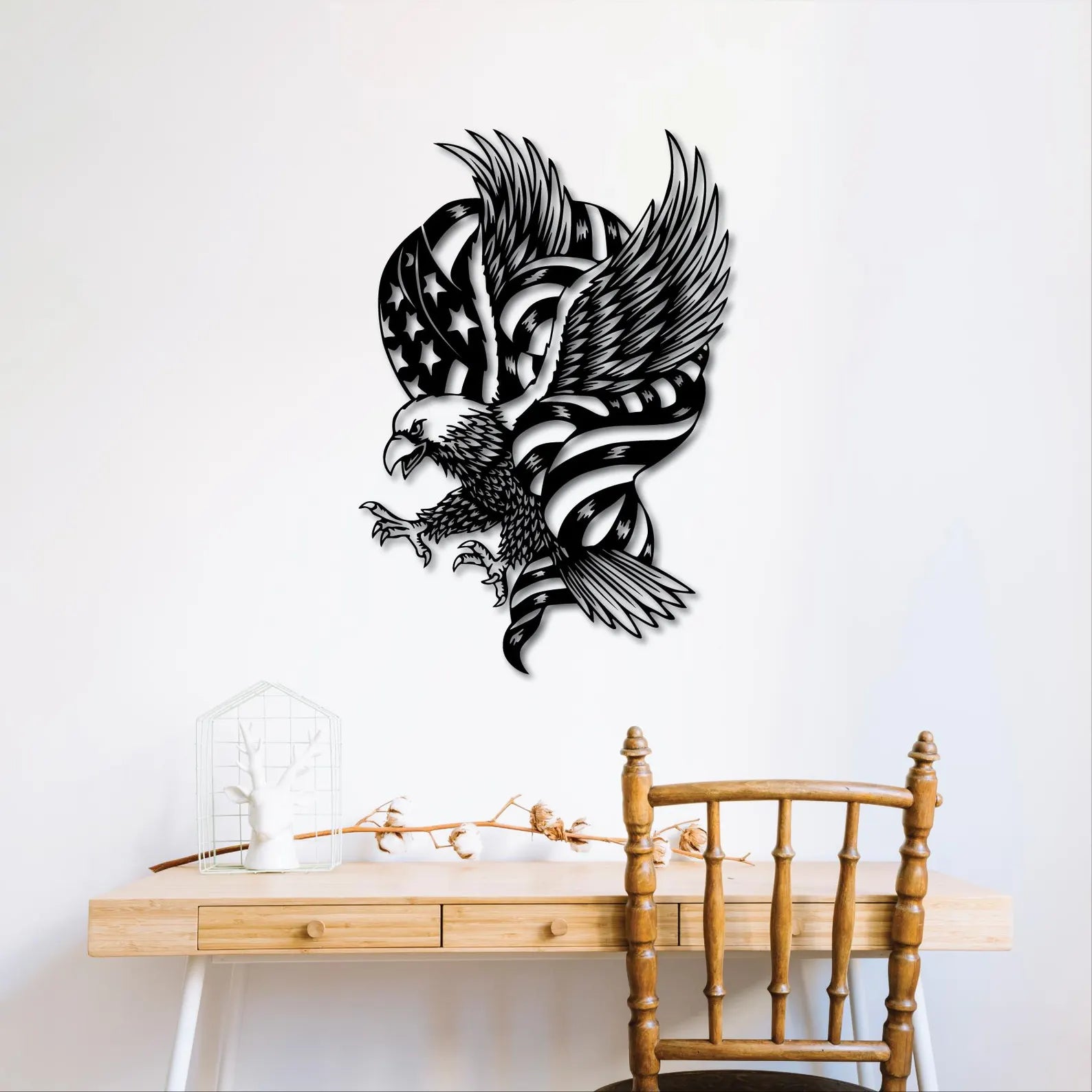 Vultur USA – Tablou Contur Metalic