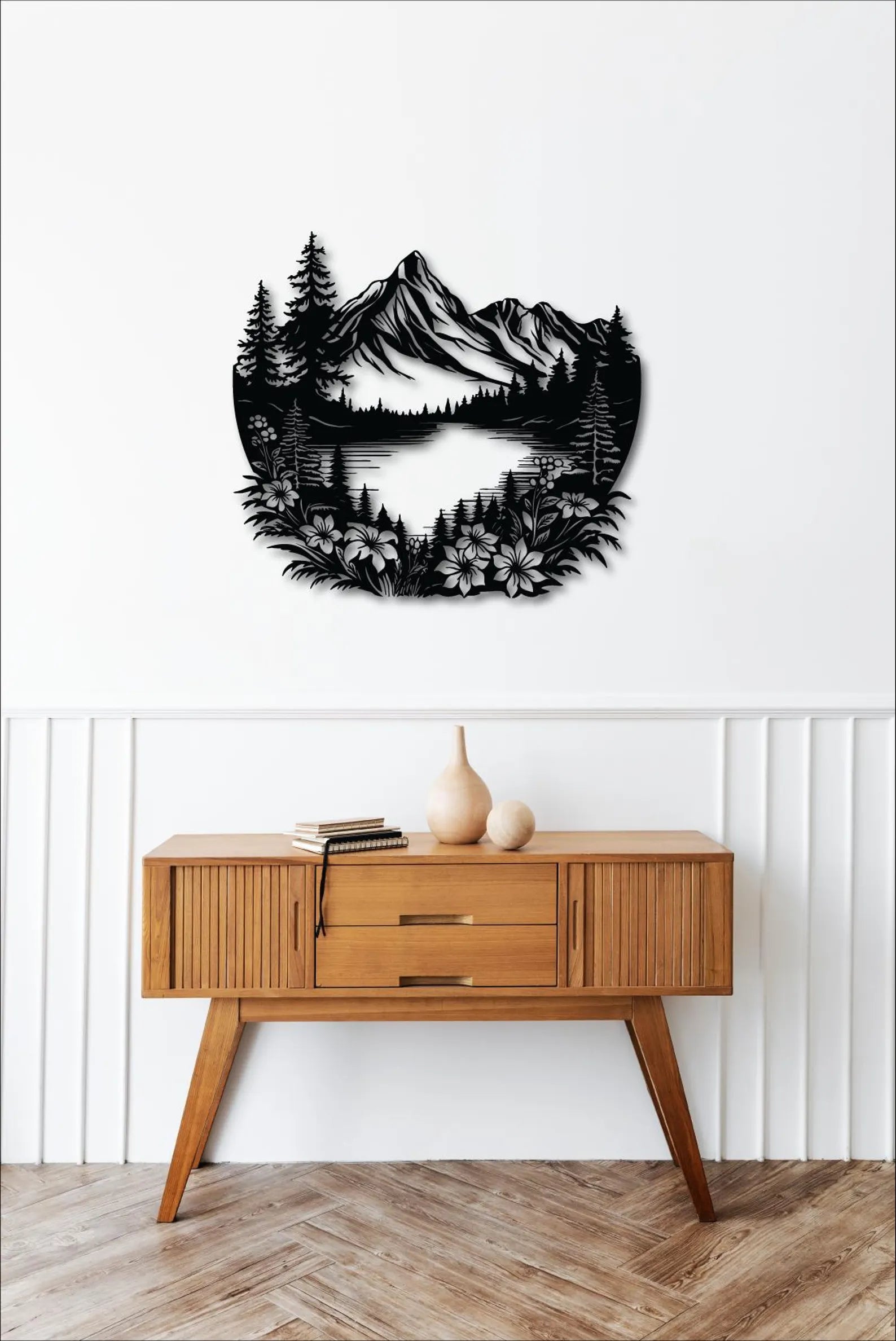 Peisaj Montan – Tablou Contur Metalic - FOLDART