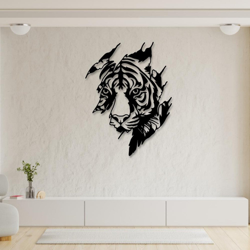 Fata de Tigru – Tablou Contur Metalic - FOLDART