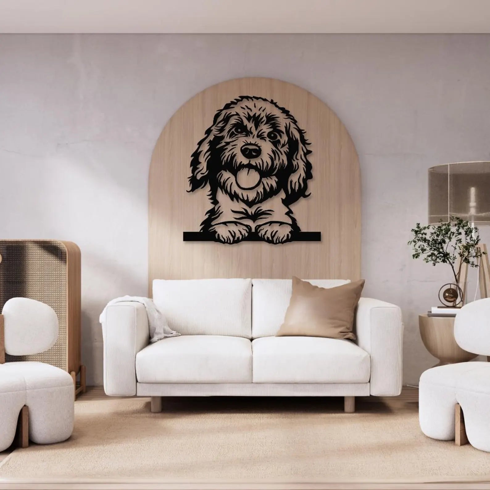 Portret Catel – Tablou Contur Metalic - FOLDART