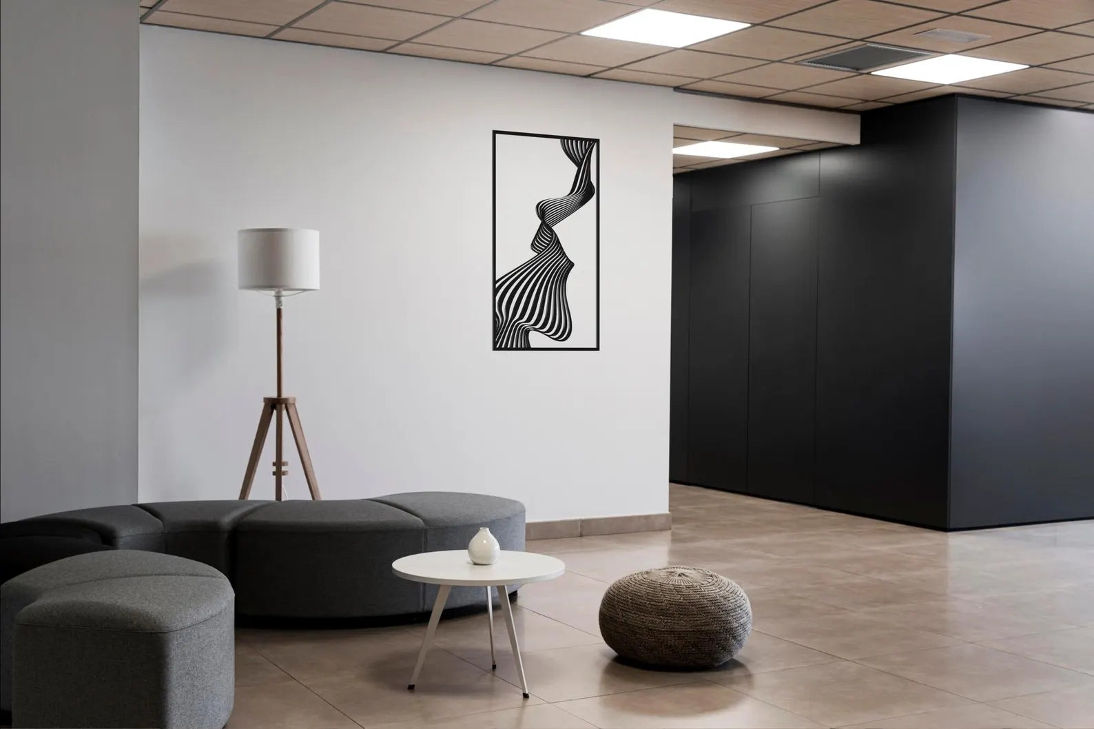 Linii Fluide – Tablou Contur Metalic - FOLDART