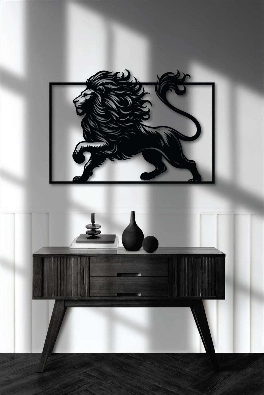 Leu Regal – Tablou Contur Metalic - FOLDART