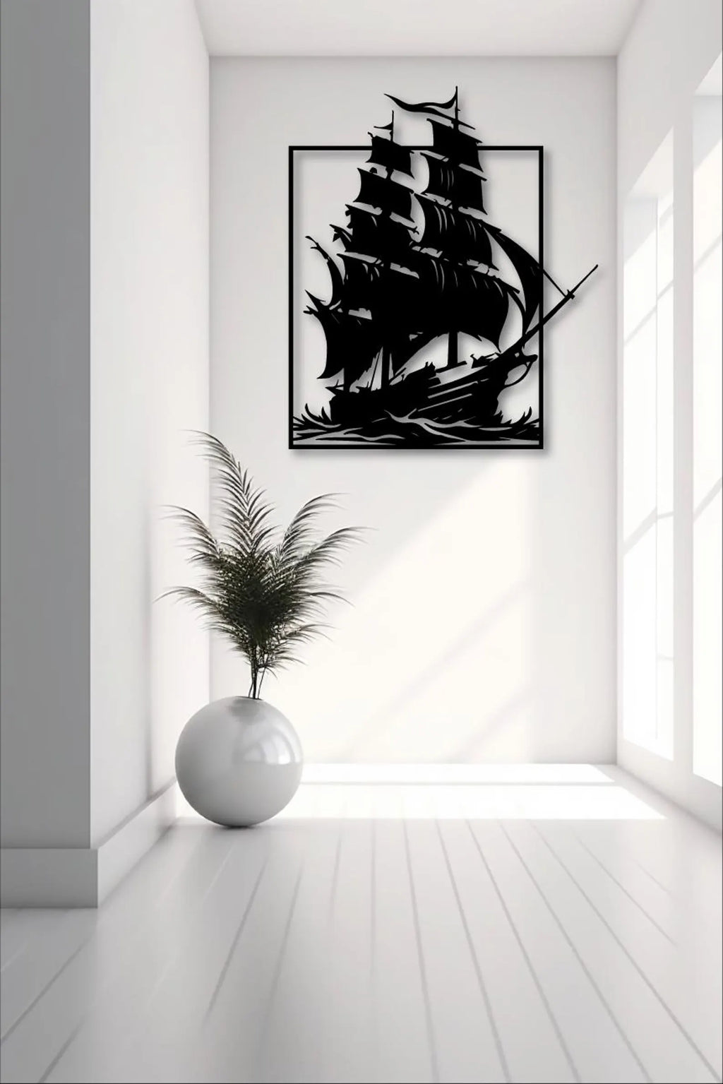 Vapor cu Panze – Tablou Contur Metalic - FOLDART