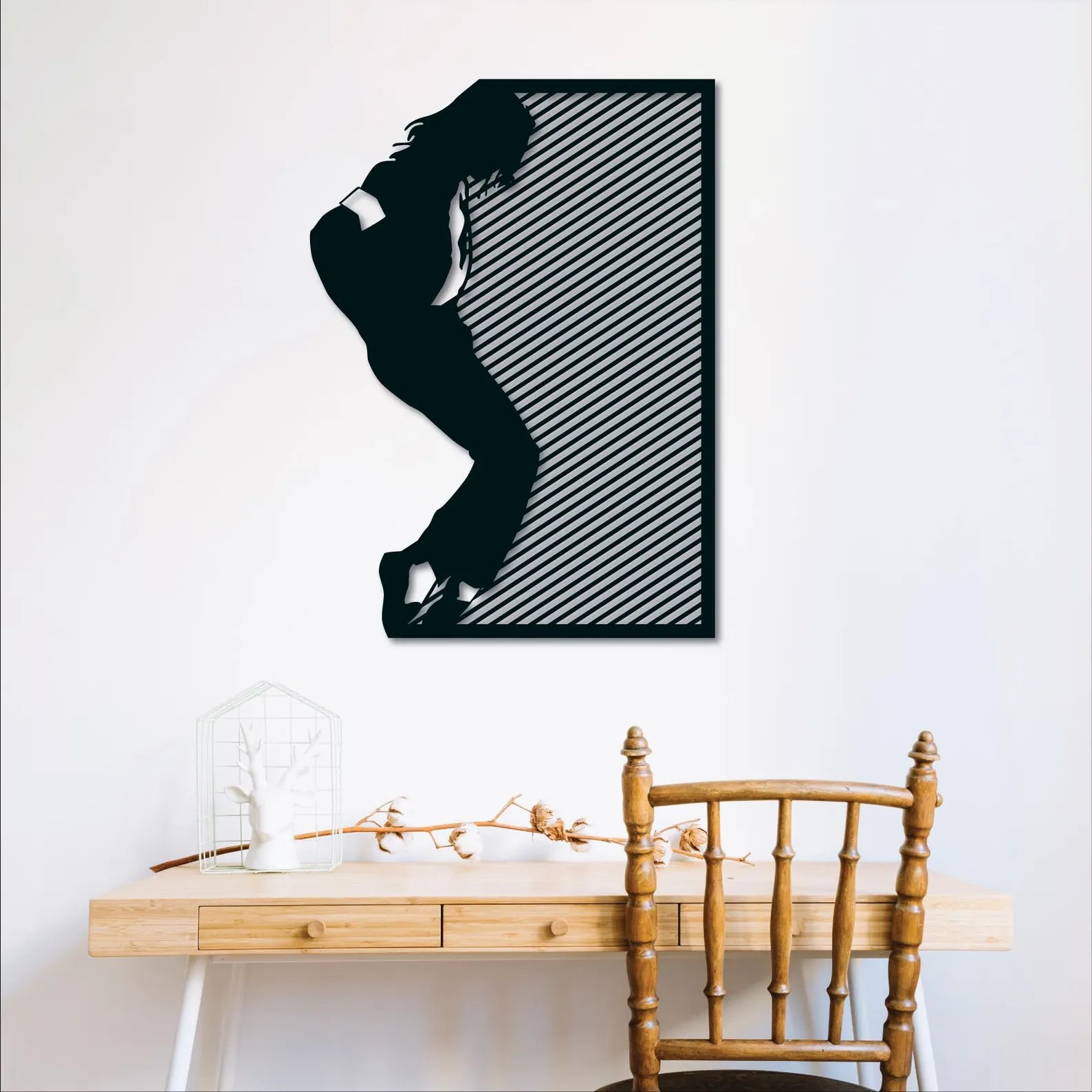 Silueta Stil Michael Jackson – Tablou Contur Metalic - FOLDART