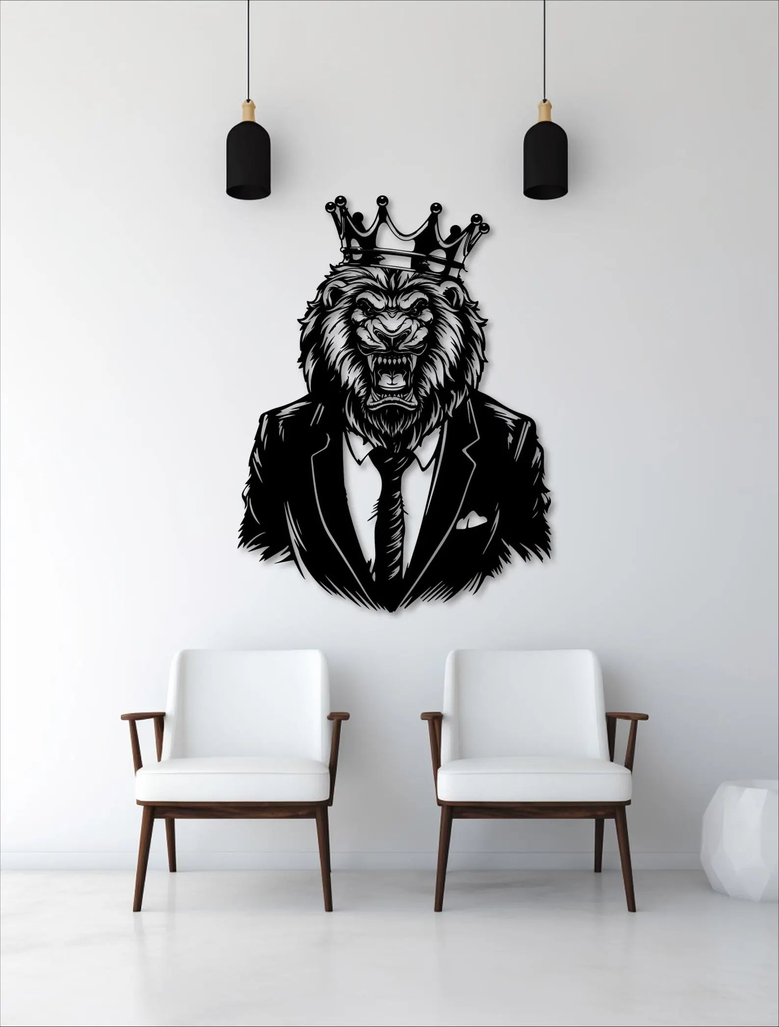 Leu Elegant – Tablou Contur Metalic