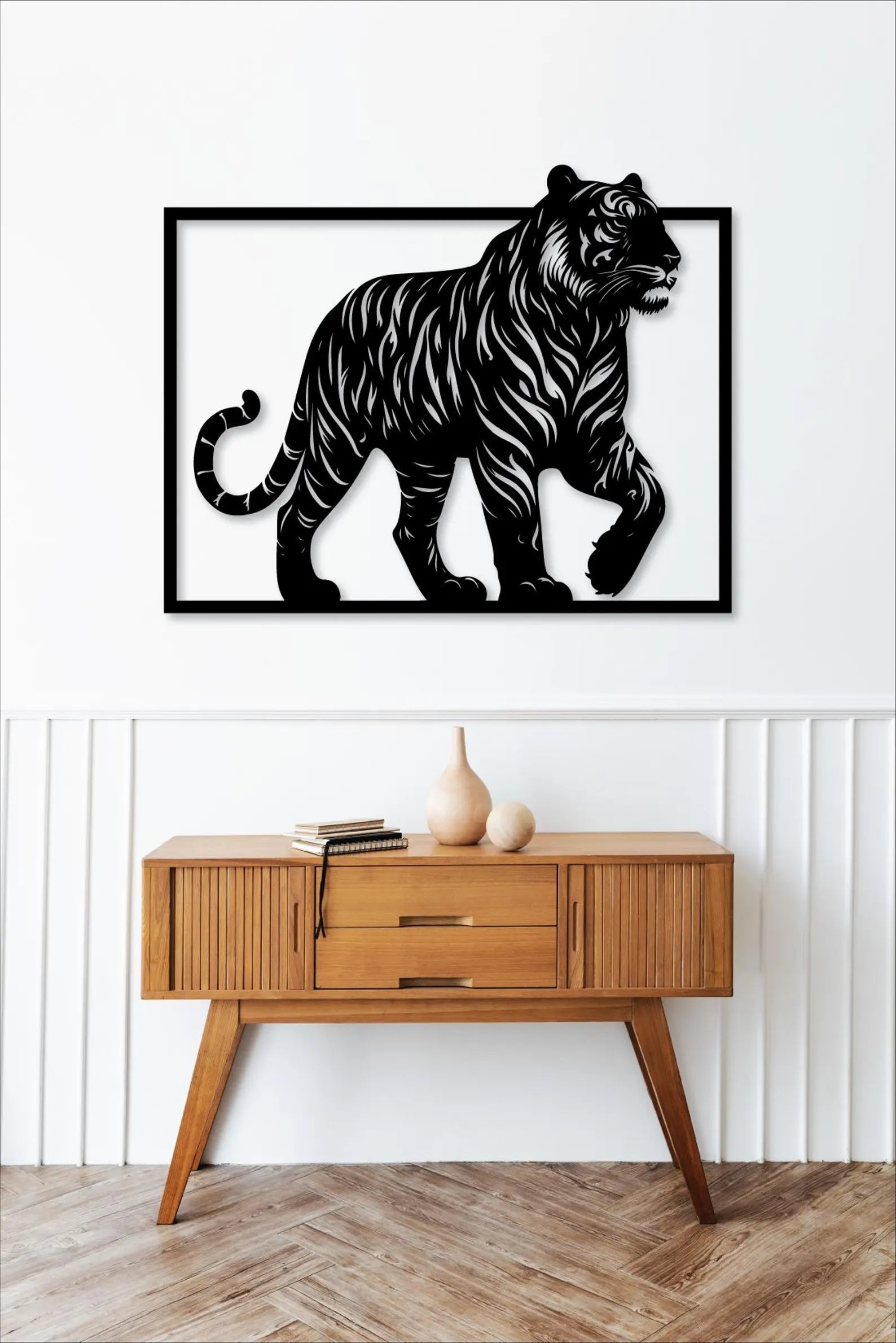 Tigru – Tablou Contur Metalic - FOLDART