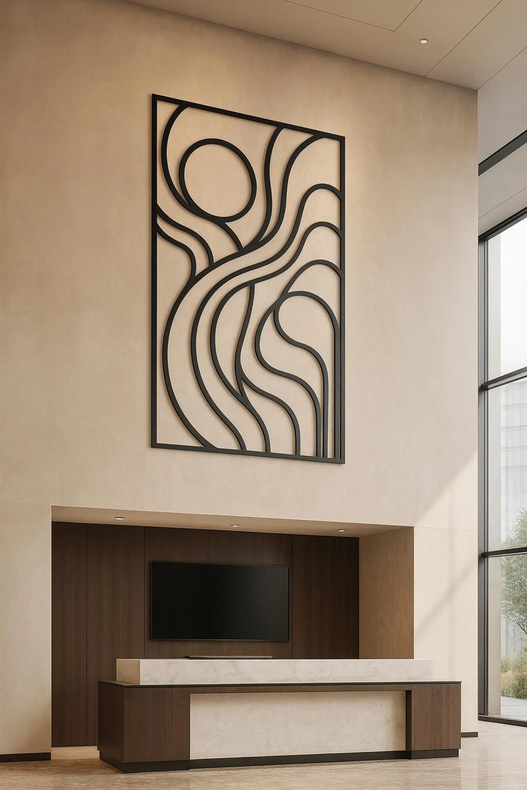 Abstract – Tablou Contur Metalic - FOLDART