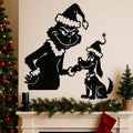 Grinch cu Max – Tablou Contur Metalic - FOLDART