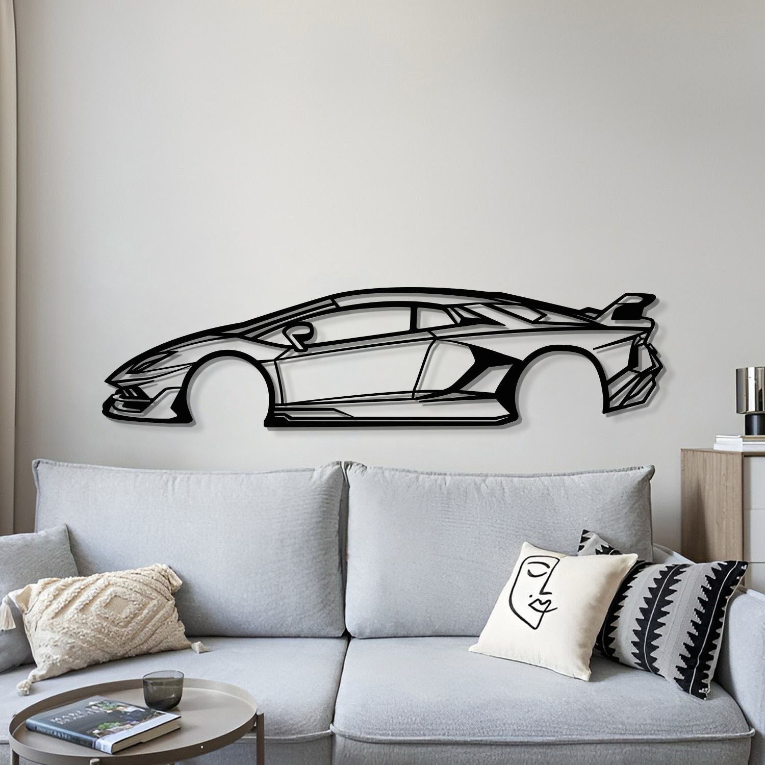 Aventador SVJ textured powder-coated artwork makes an exceptional gift for exotic car enthusiasts