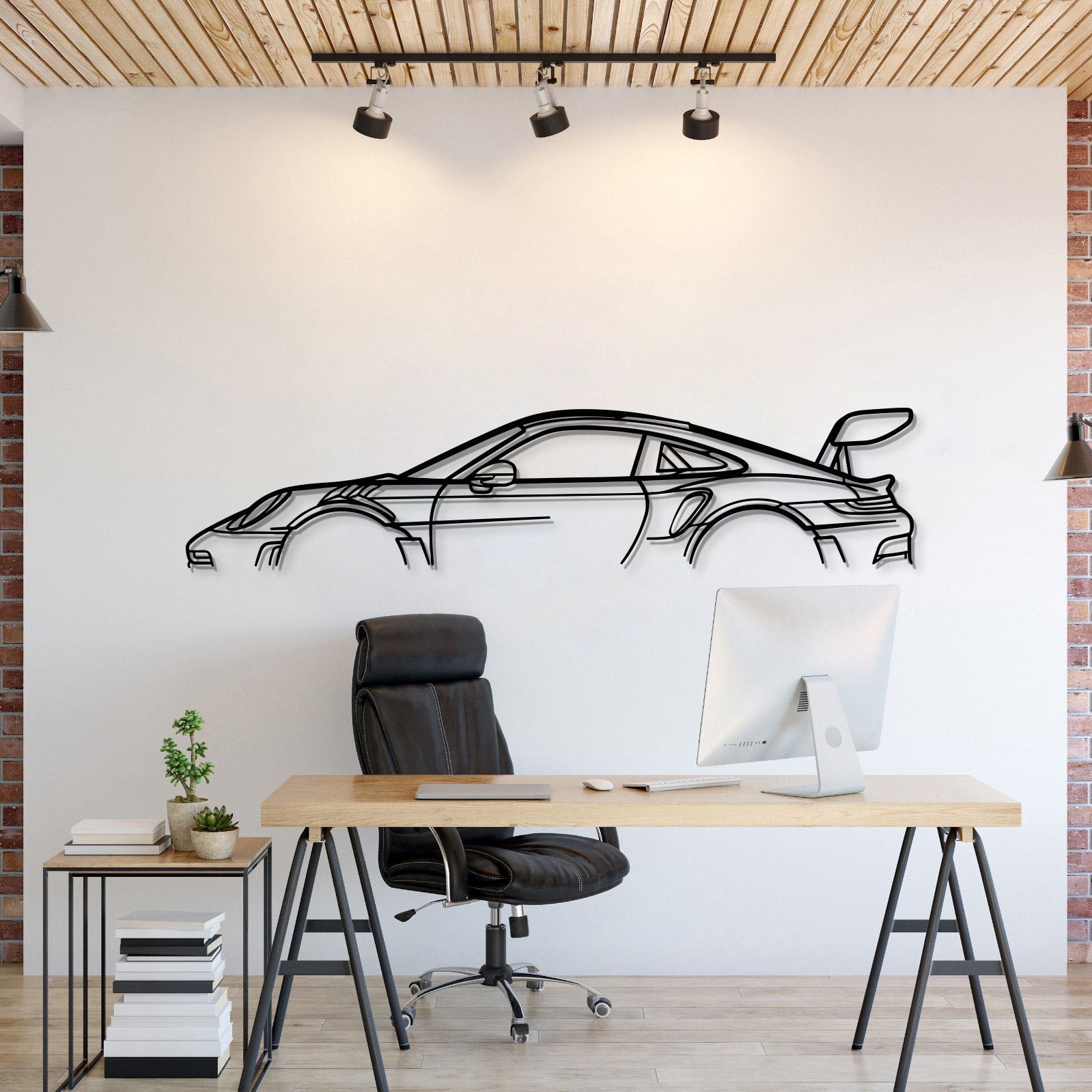 porsche 911 gt3 rs 992 metal car wall art