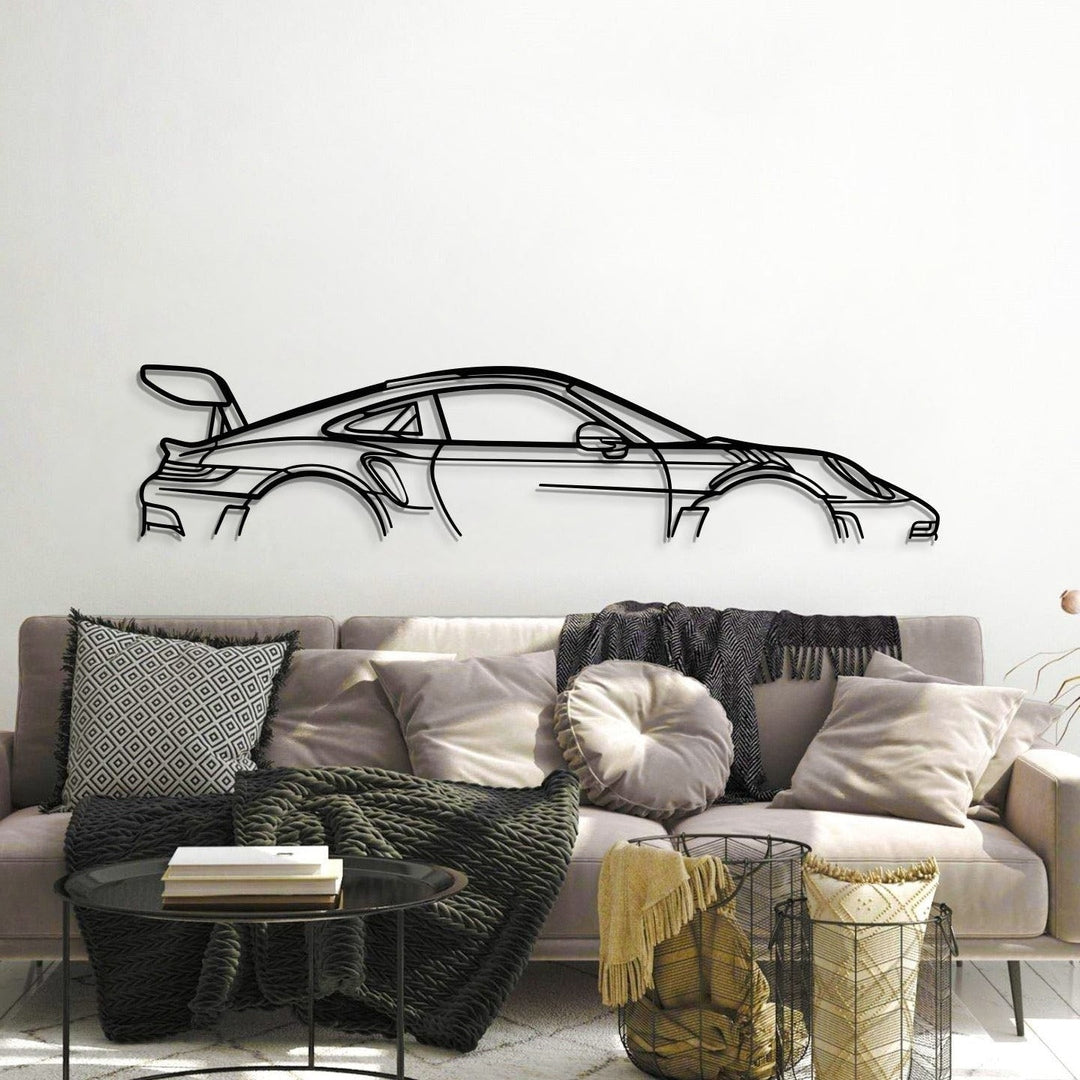 porsche 911 gt3 rs 992 perspective metal wall decor