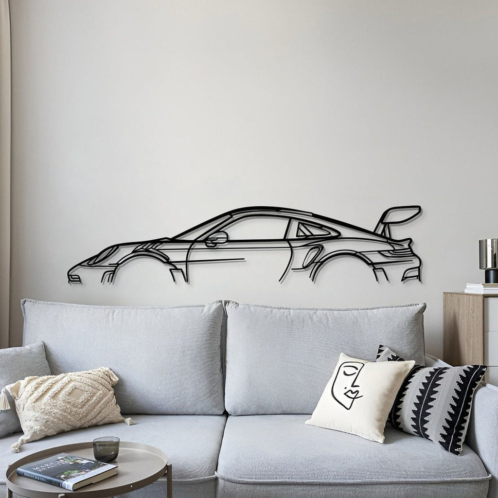 porsche 911 gt3 rs 992 steel metal wall decor