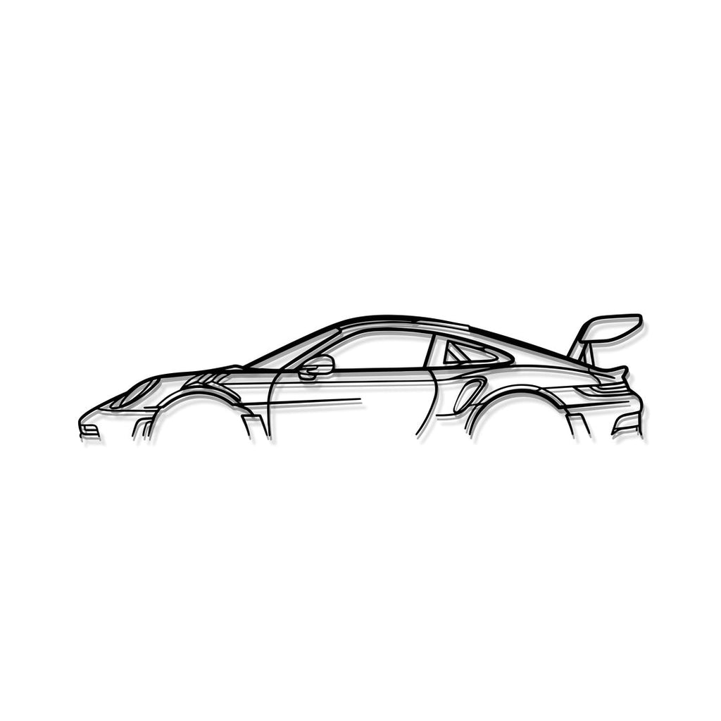 porsche 911 gt3 rs model 992 premium metal wall art