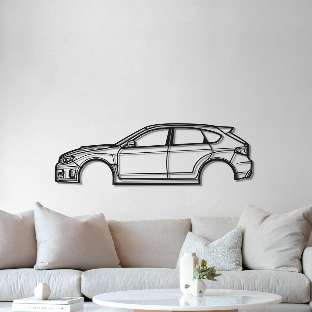 Subaru WRX STI Hatchback 2013 metal wall art ideal gift for car enthusiasts